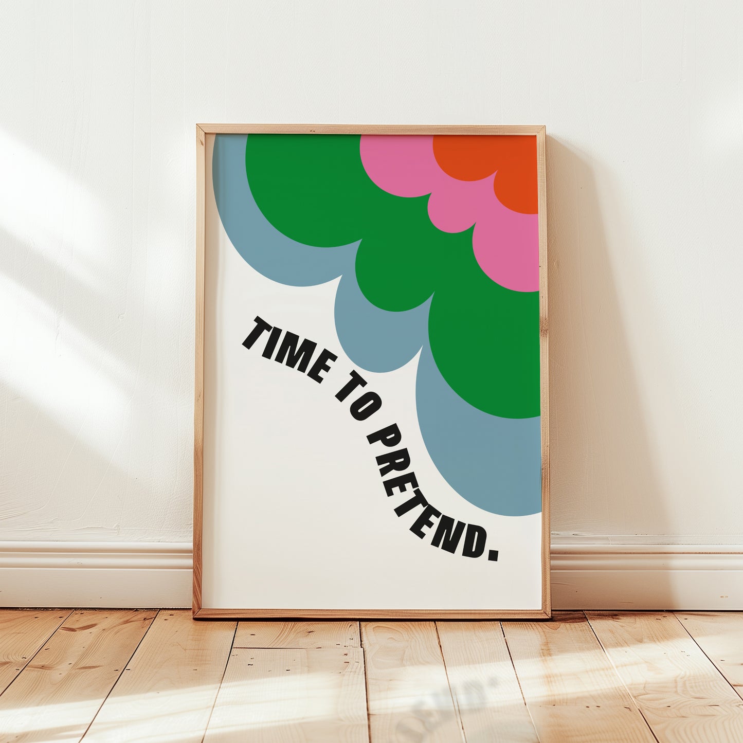 Time to Pretend retro nursery Giclée Art Print