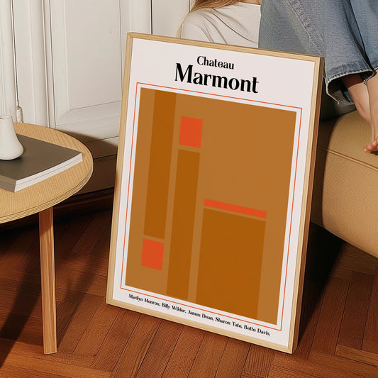 Chateau Marmont Giclée retro Art Print