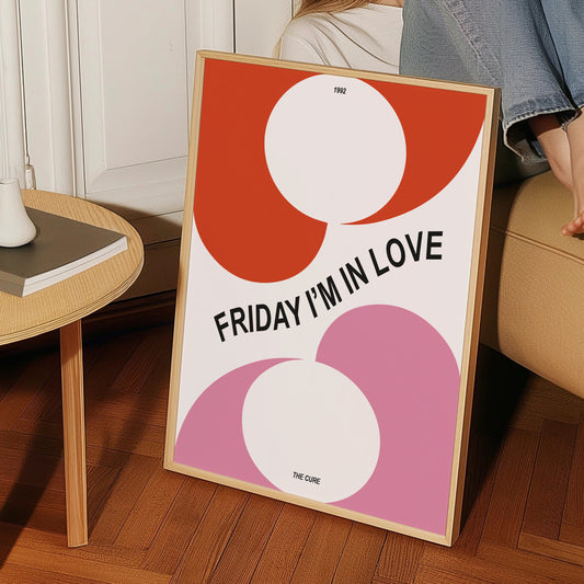 Friday I'm In Love The Cure Music Inspired Giclée Art Print