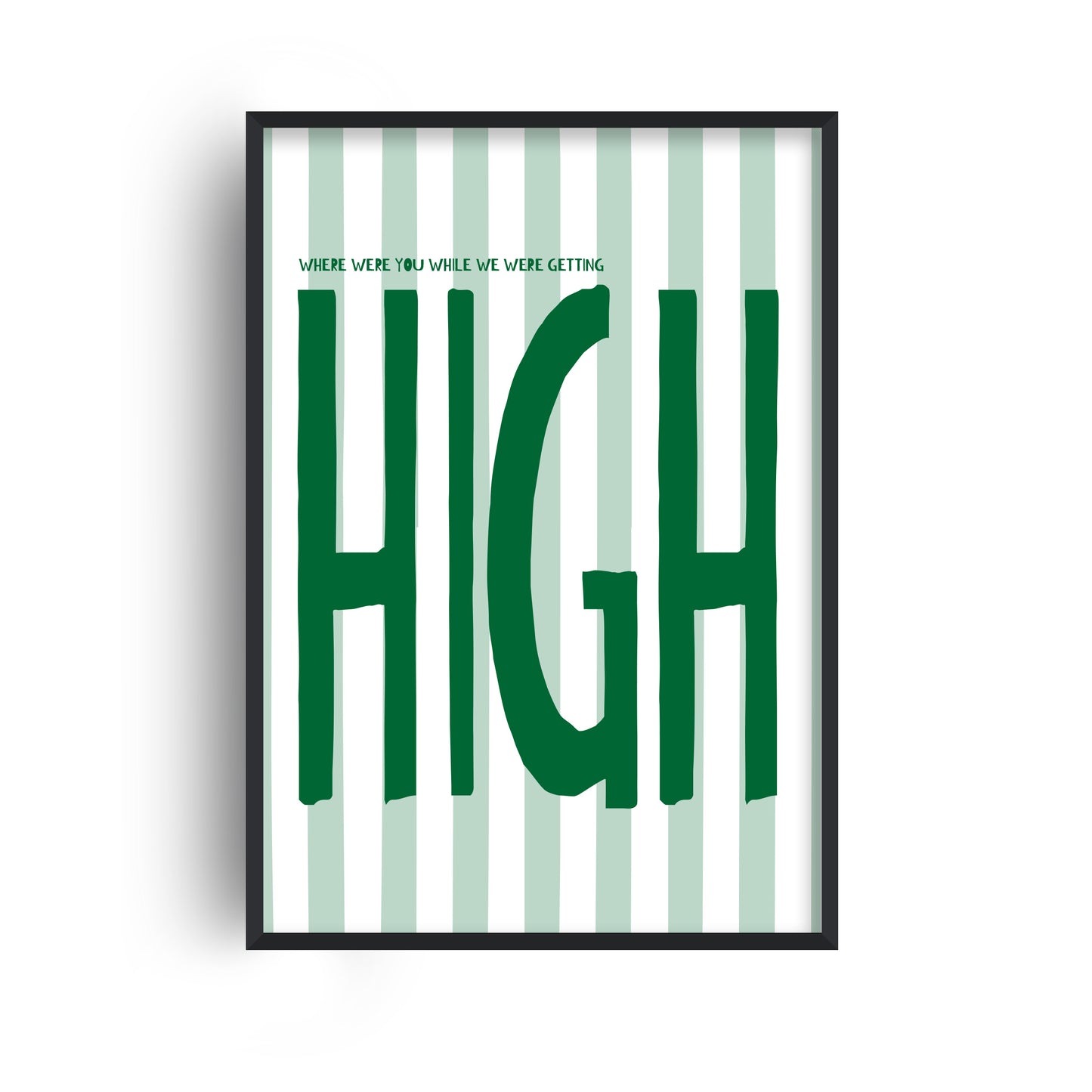 Getting High Oasis Retro Music Giclée Art Print