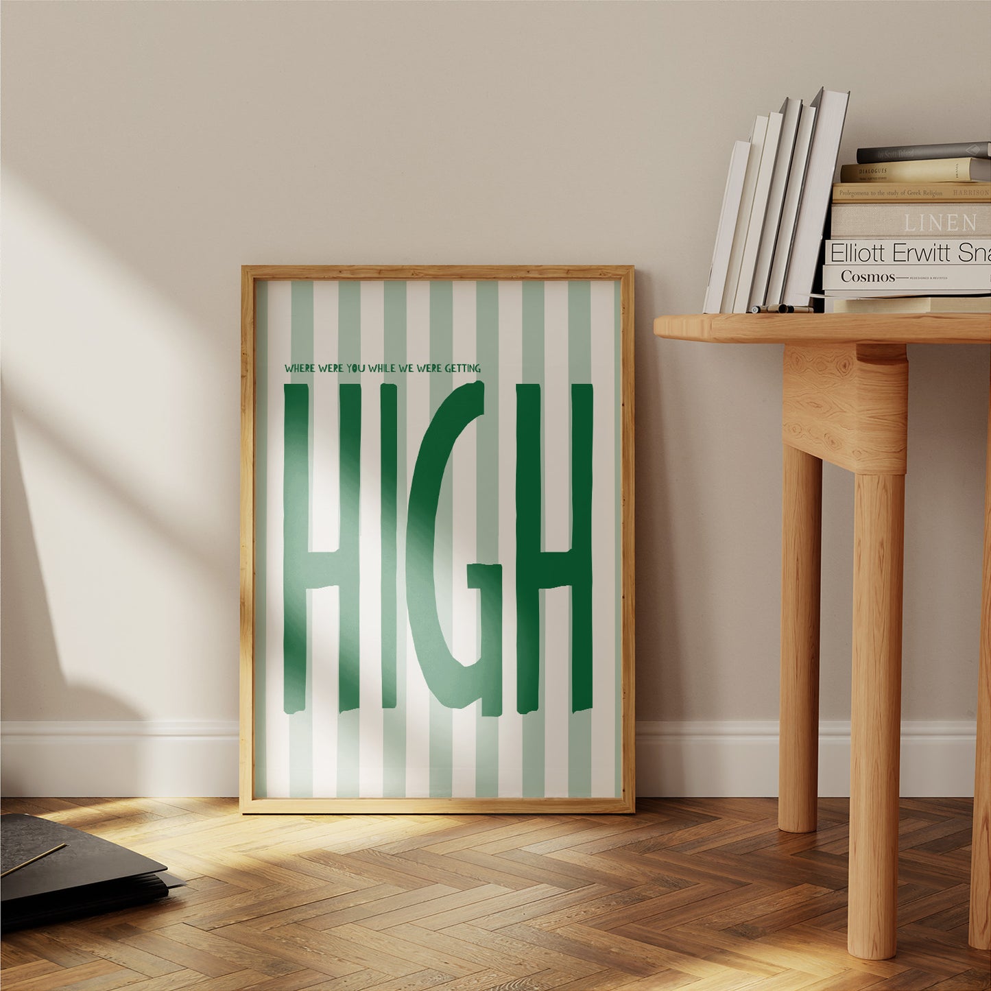 Getting High Oasis Retro Music Giclée Art Print