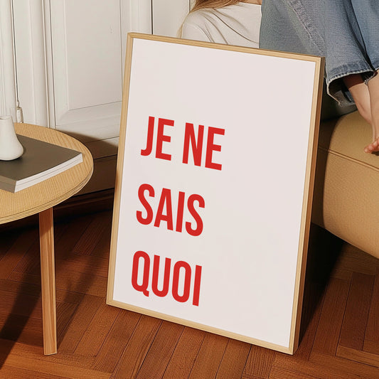 Je ne sais quoi  Giclée retro Art Print