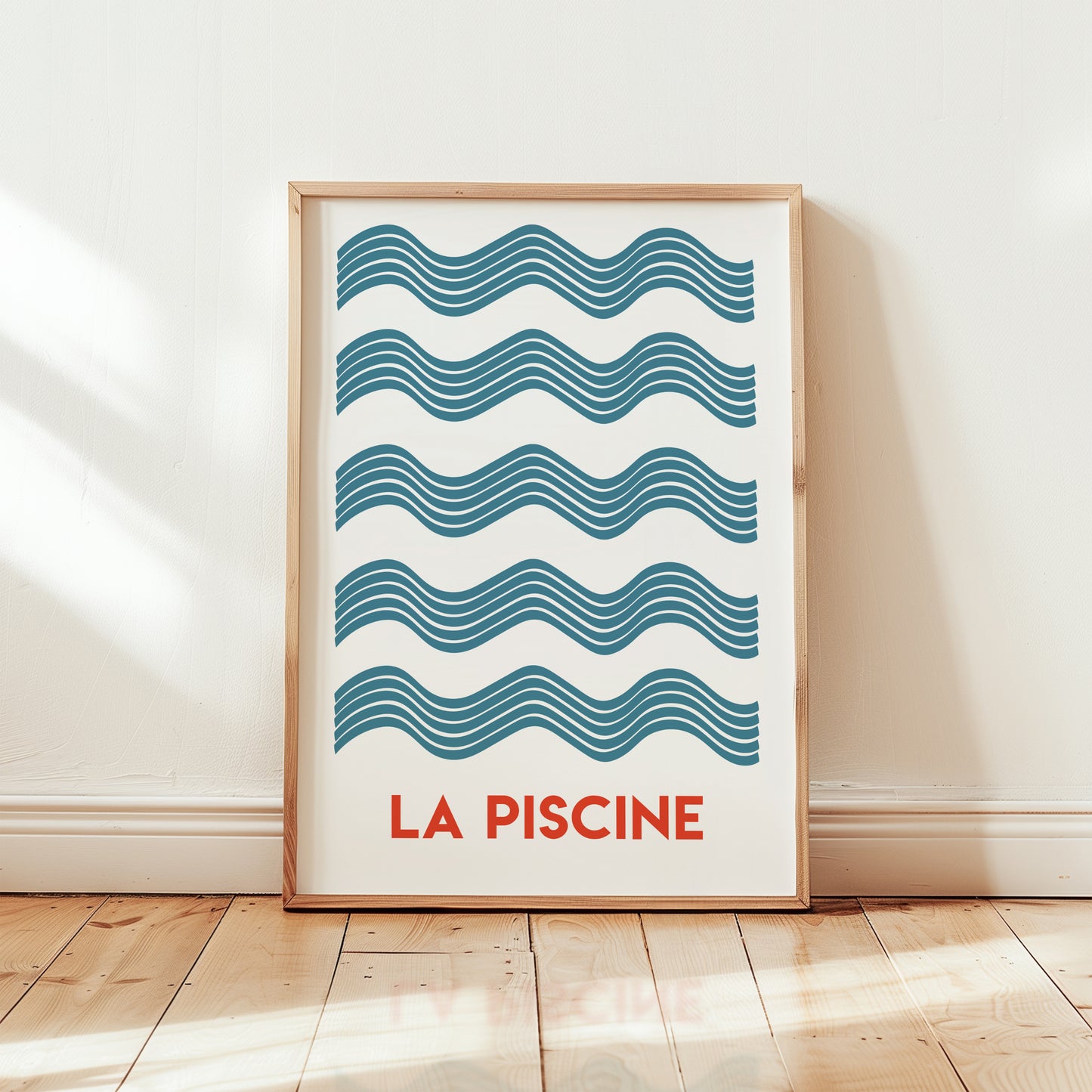 La Piscine Giclée retro Art Print