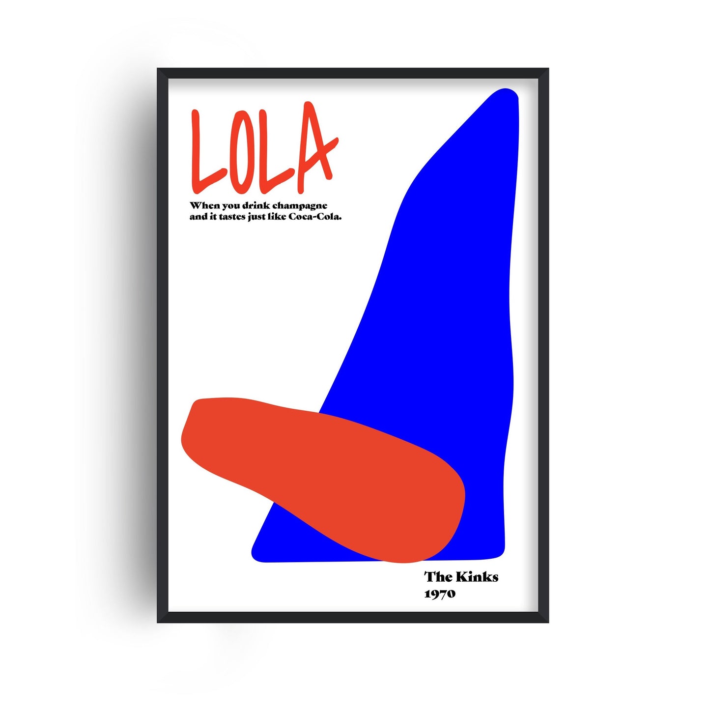 Lola The Kinks Abstract Music Giclée Art Print