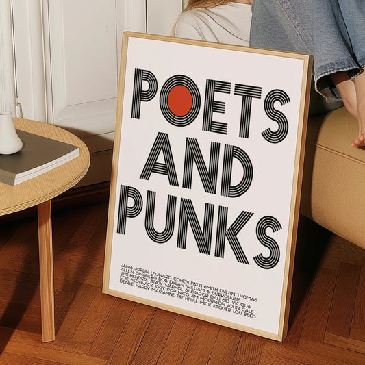 Poets and Punks Art Giclée retro print