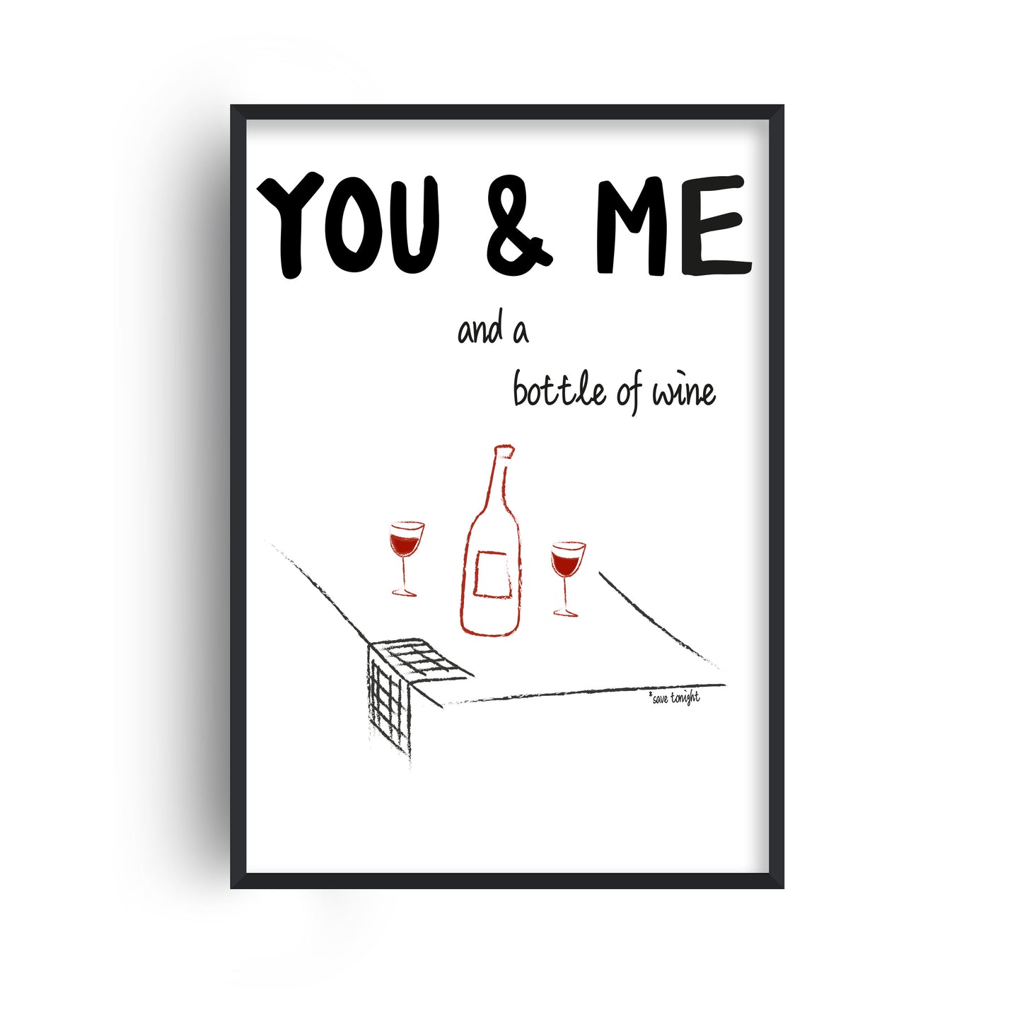 You And Me Retro Music Giclée Art Print