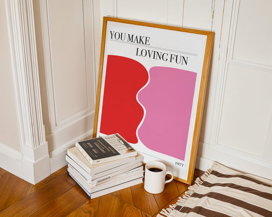 You make loving fun Giclée retro Art Print